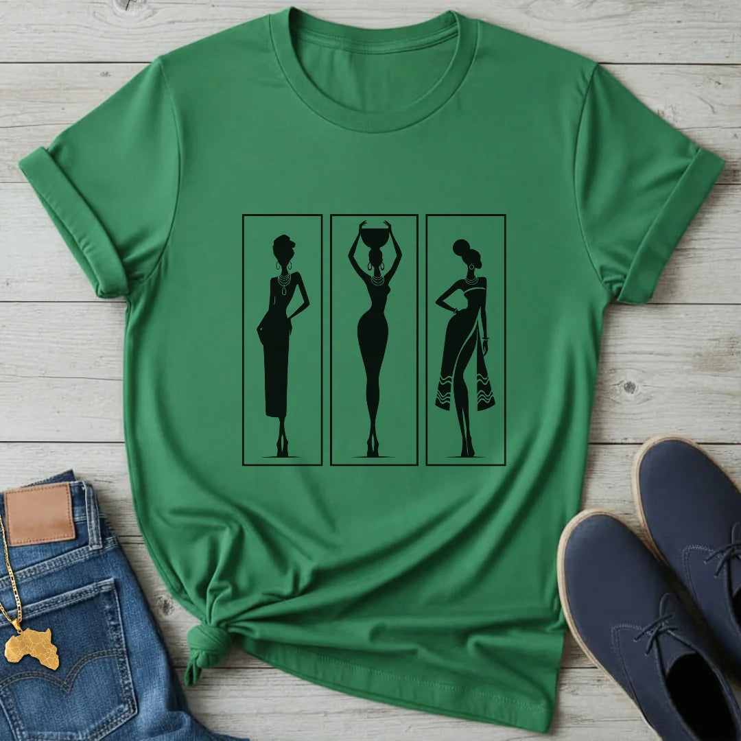 Framed Women Silhouettes T-Shirt