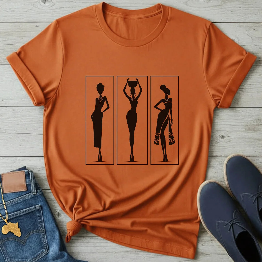Framed Women Silhouettes T-Shirt