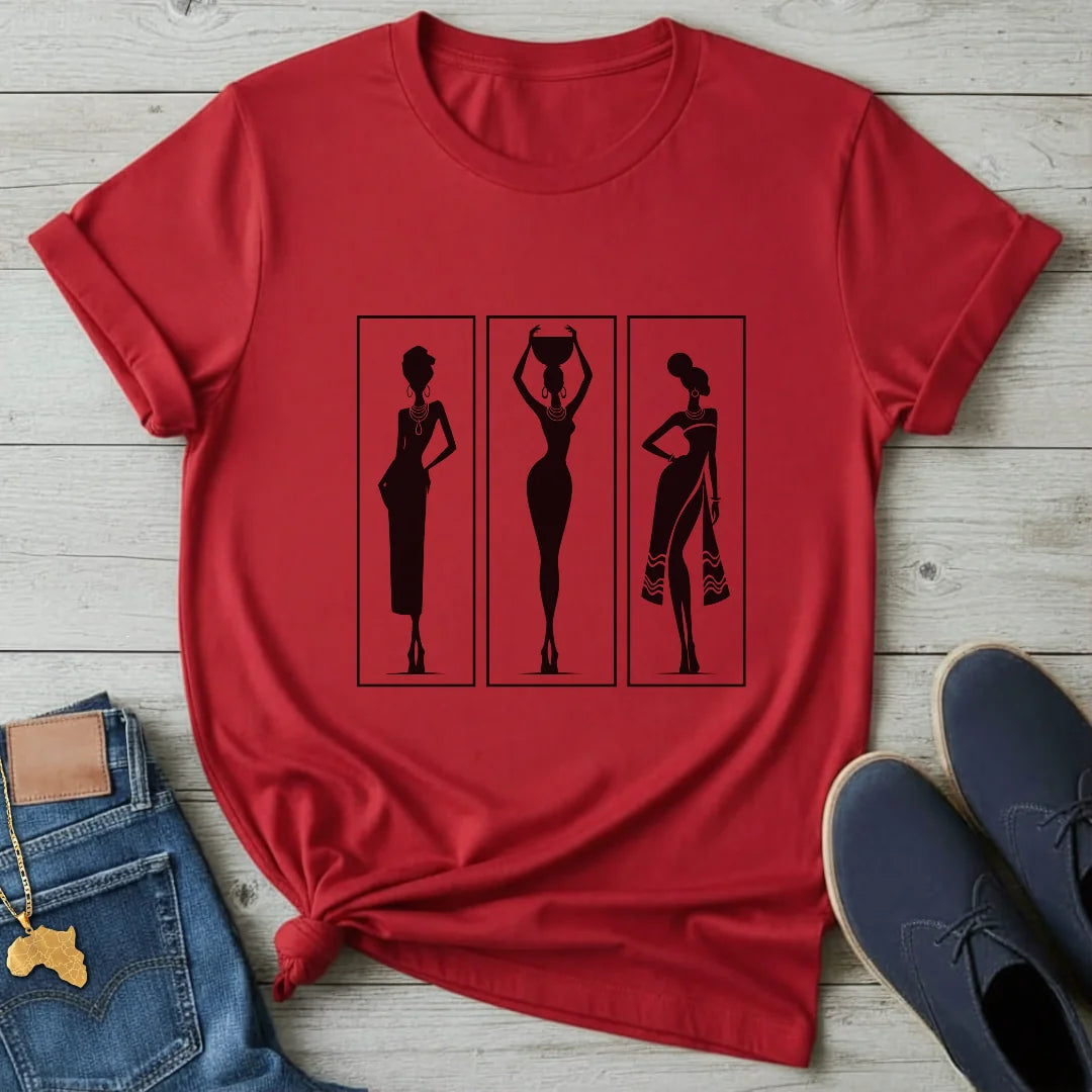 Framed Women Silhouettes T-Shirt