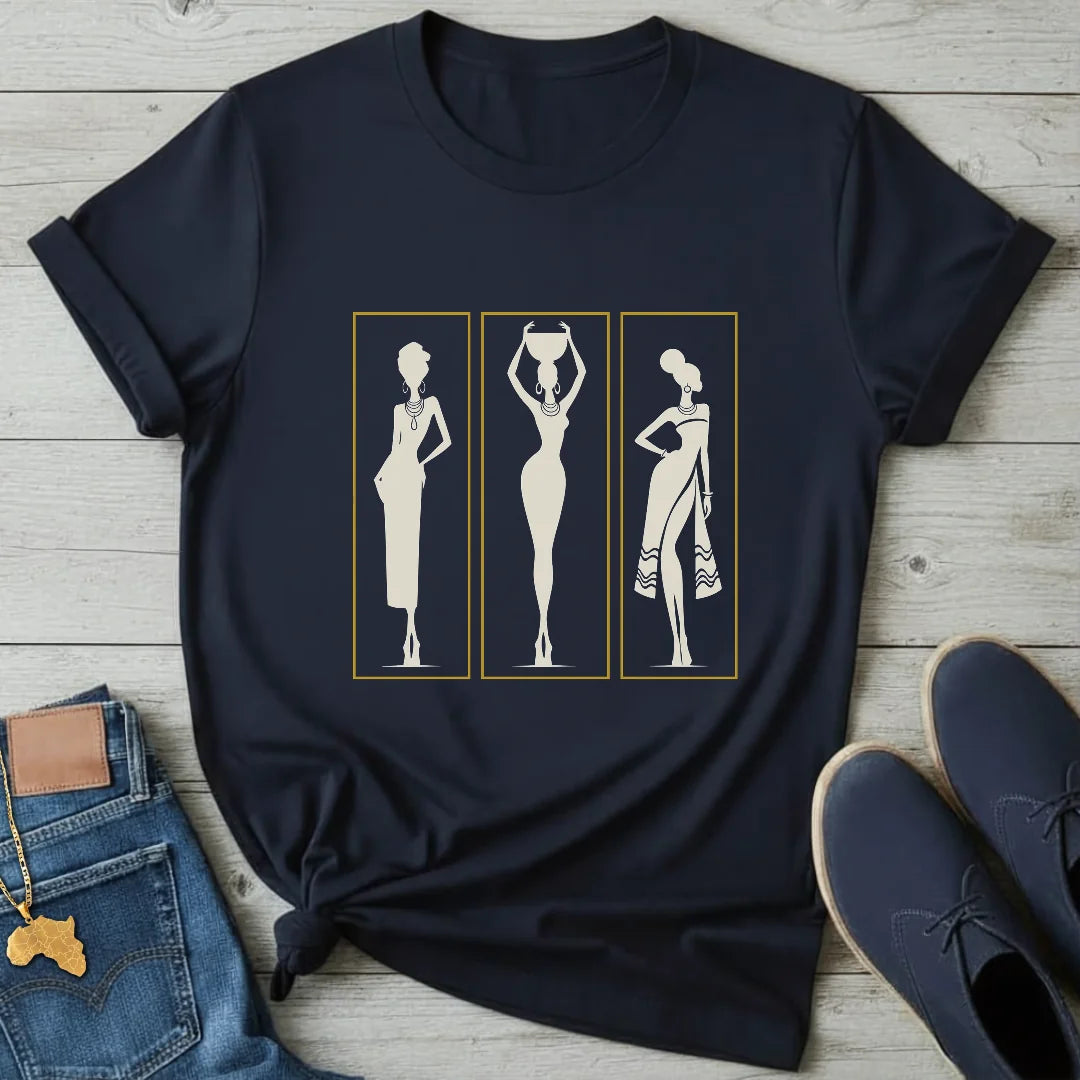 Framed Women Silhouettes T-Shirt