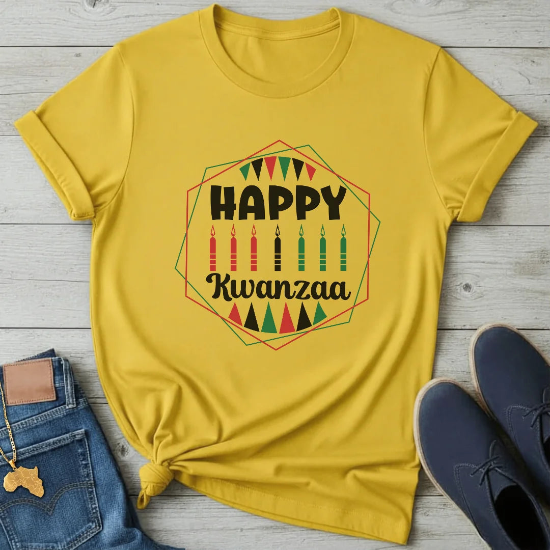 Kwanzaa Hexagon T-Shirt