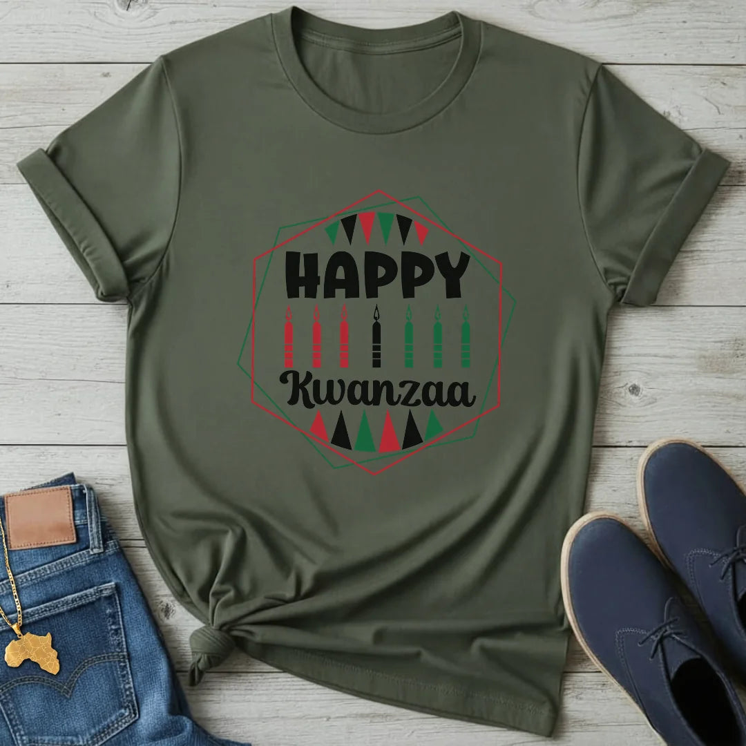 Kwanzaa Hexagon T-Shirt