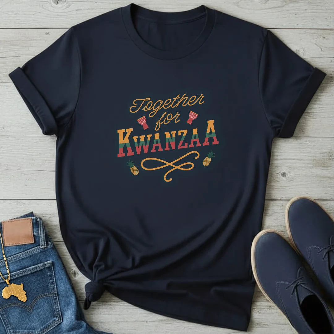 Kwanzaa Together Badge T-Shirt