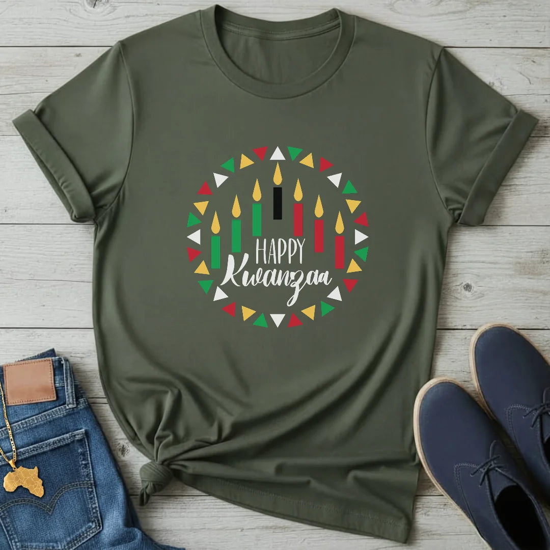Kwanzaa Circle Kinara T-Shirt