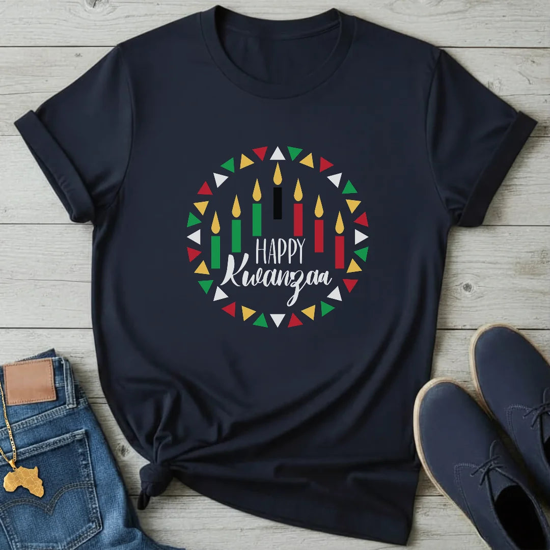 Kwanzaa Circle Kinara T-Shirt