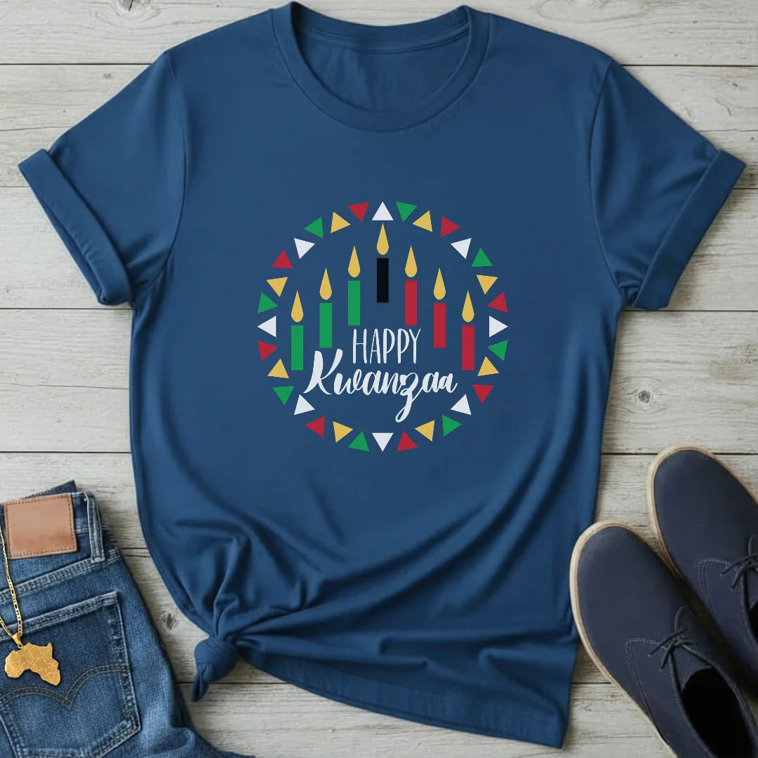 Kwanzaa Circle Kinara T-Shirt
