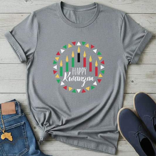 Kwanzaa Circle Kinara T-Shirt