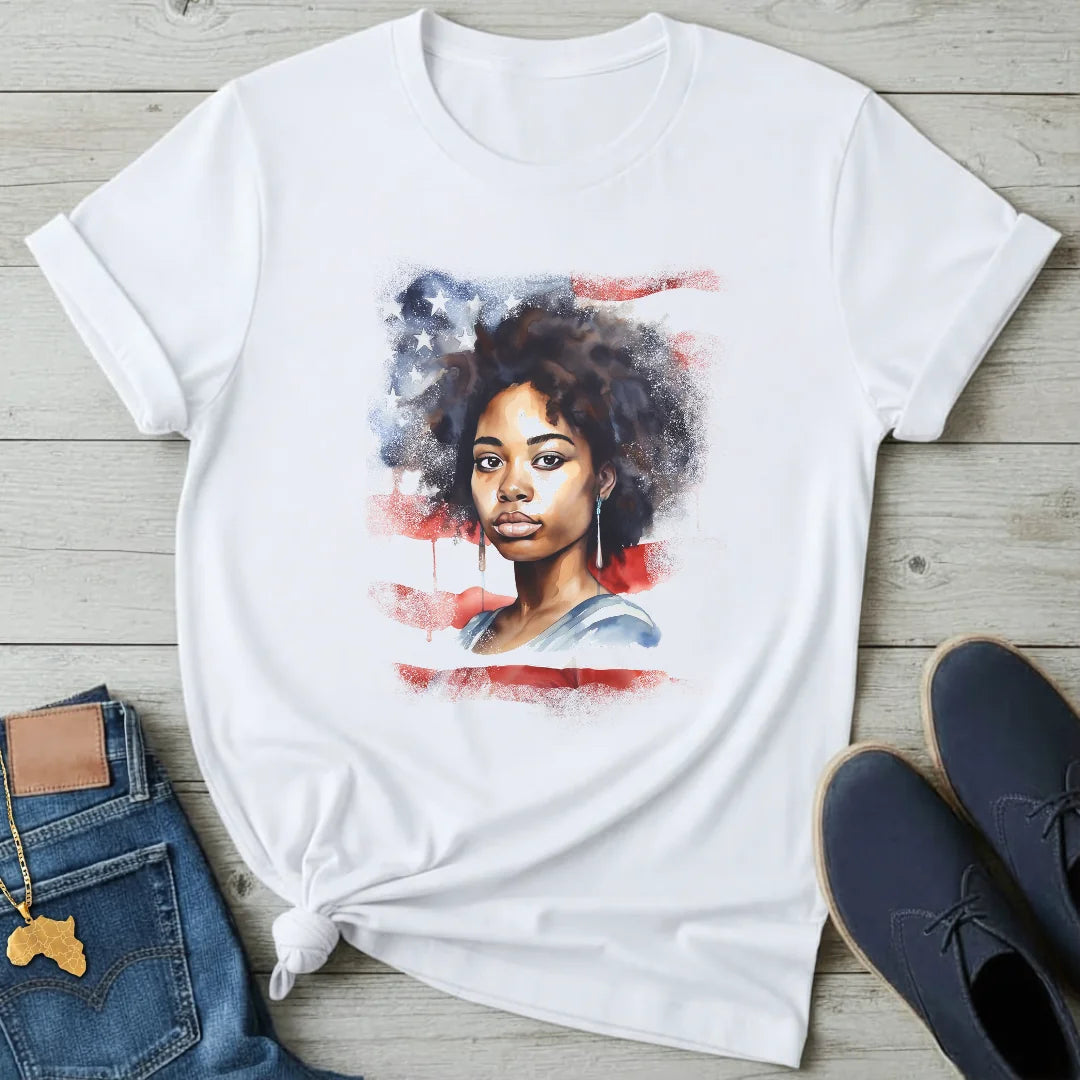 Afro American Girl T-Shirt