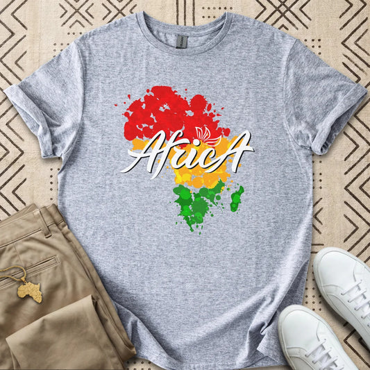 Africa Color Splash Map T-Shirt
