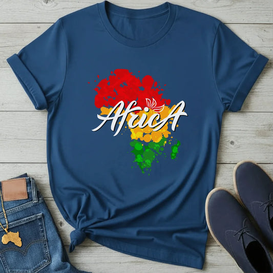 Africa Color Splash Map T-Shirt