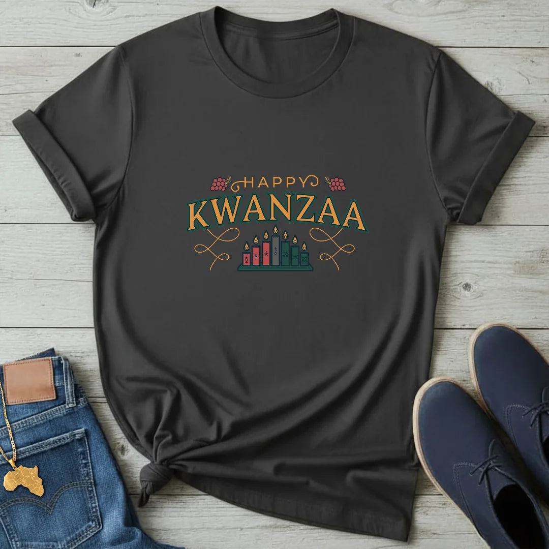 Happy Kwanzaa Kinara T-Shirt