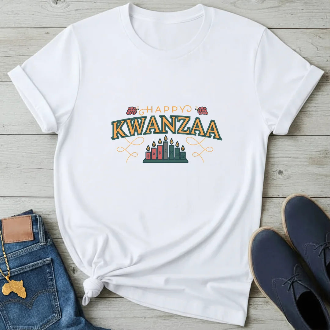 Happy Kwanzaa Kinara T-Shirt
