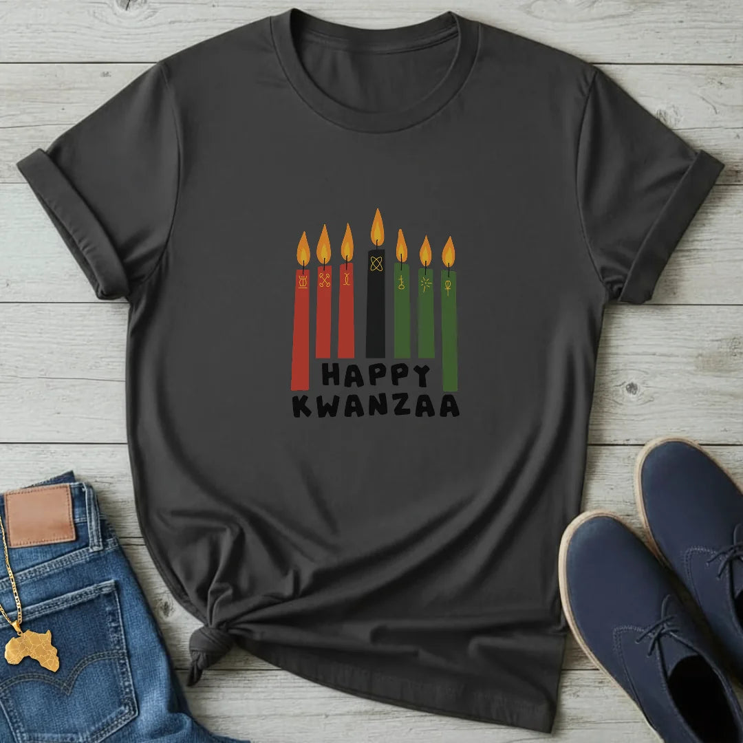 Happy Kwanzaa Candles T-Shirt