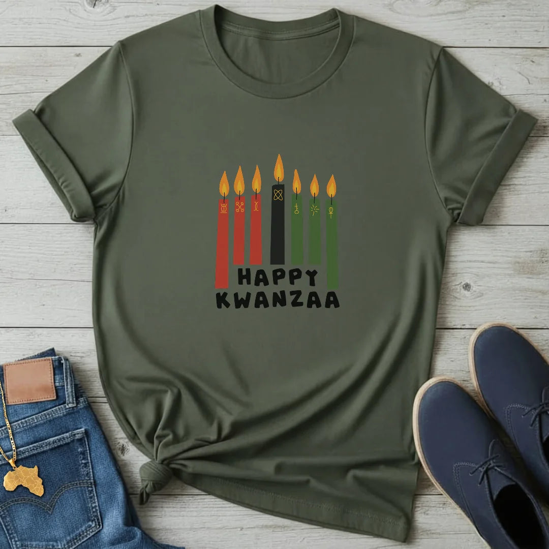 Happy Kwanzaa Candles T-Shirt