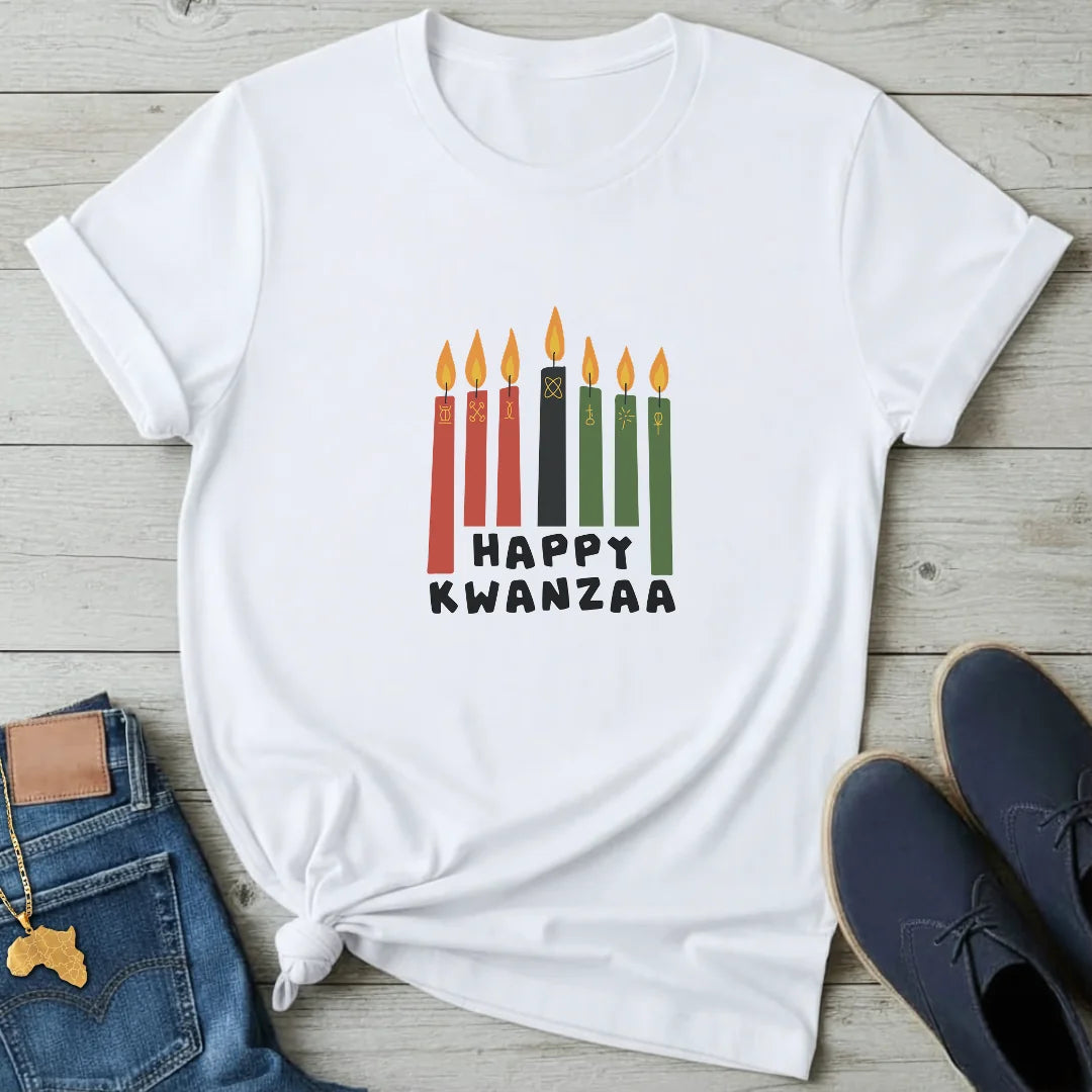 Happy Kwanzaa Candles T-Shirt