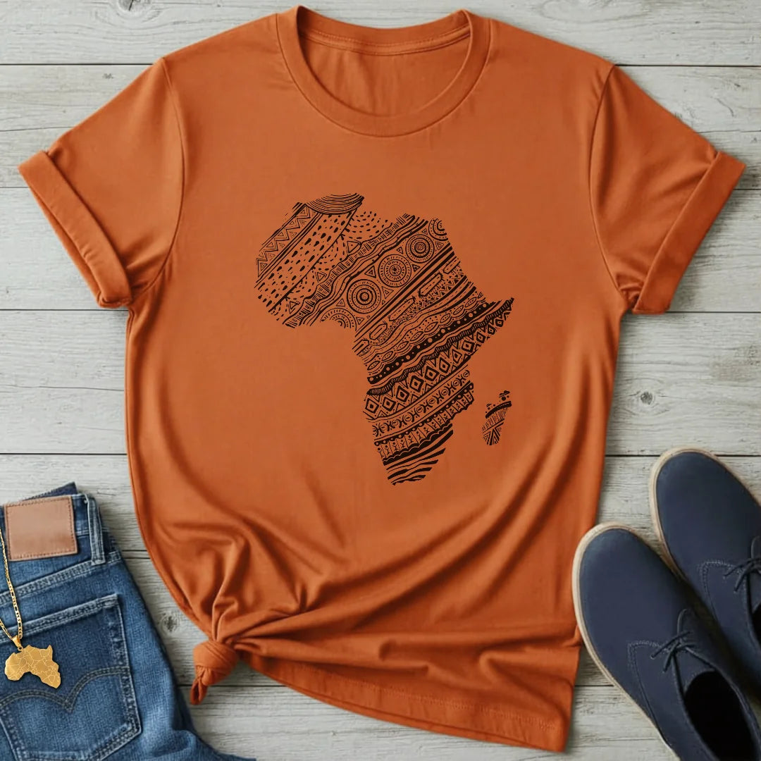 Pattern Map Africa T-Shirt