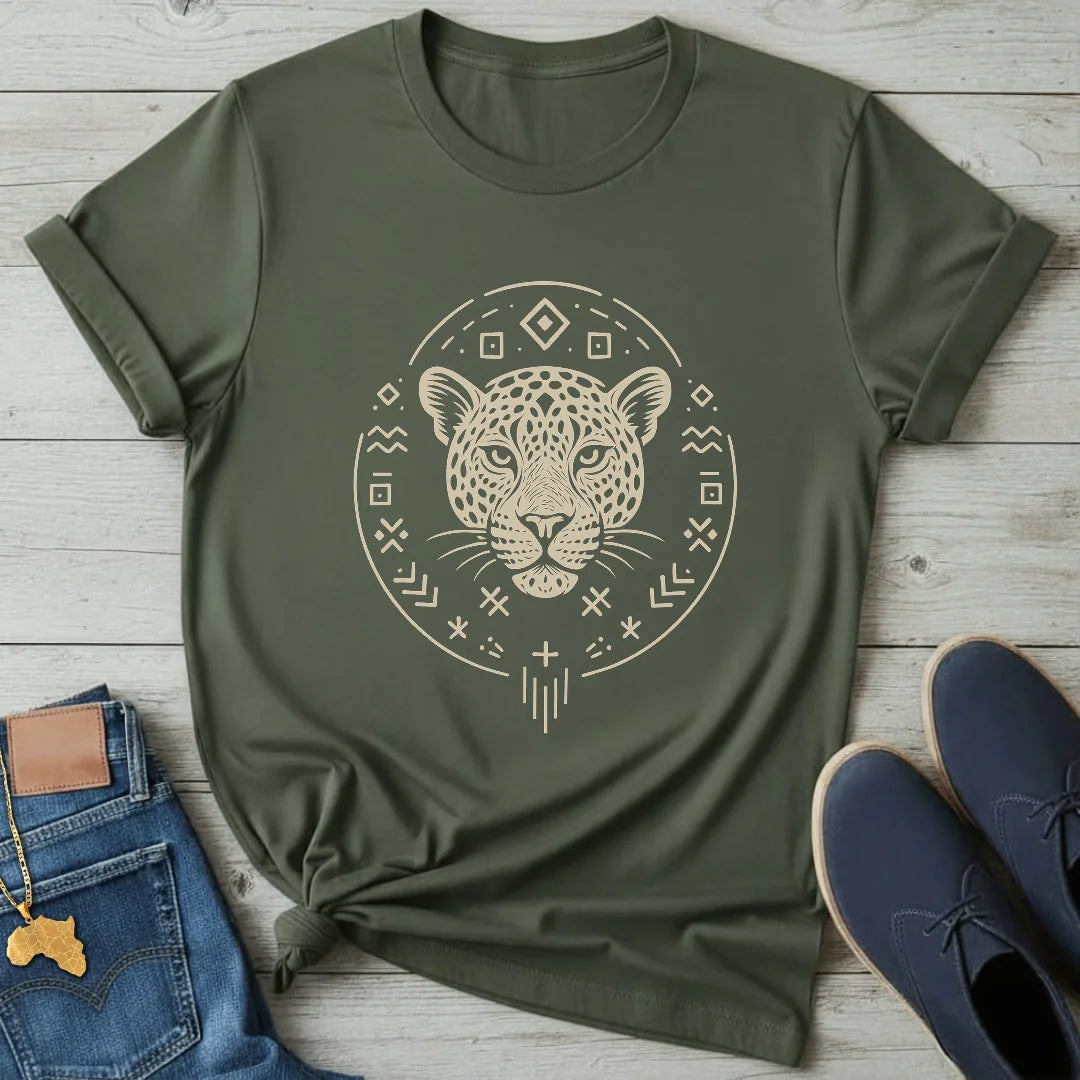 Lineart Leopard T-Shirt