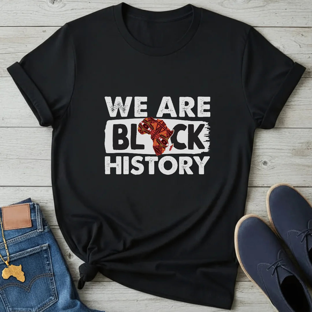 We Are Black History Map T-Shirt