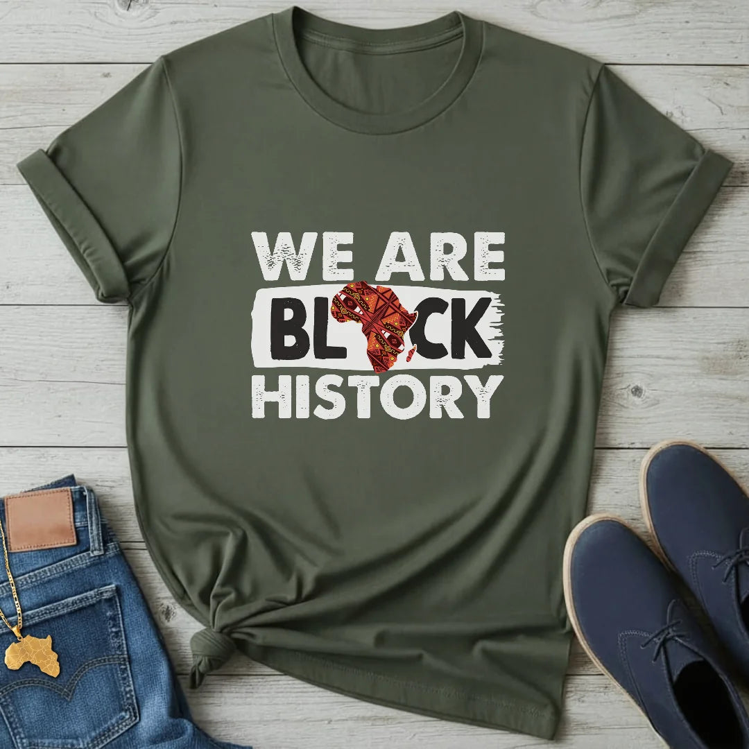 We Are Black History Map T-Shirt