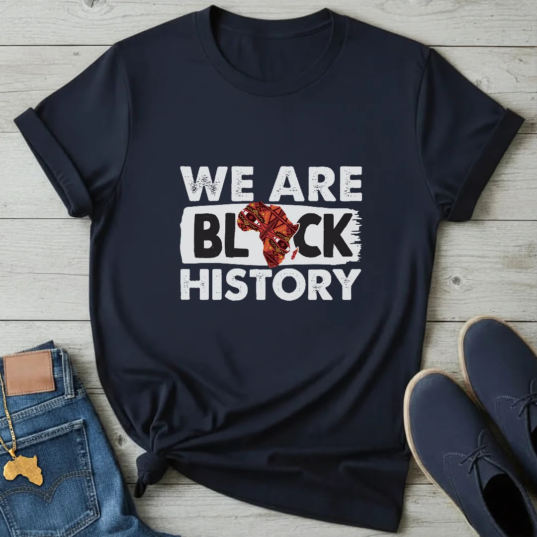 We Are Black History Map T-Shirt