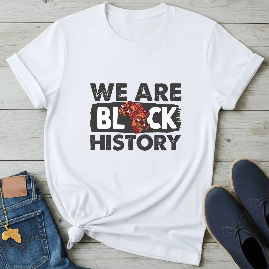 We Are Black History Map T-Shirt