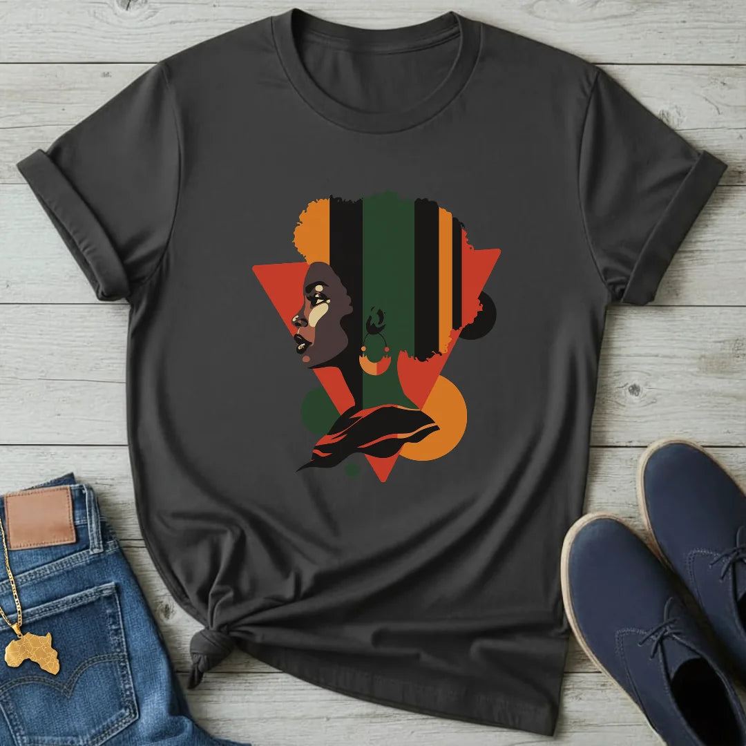 Abstract Triangle Portrait T-Shirt