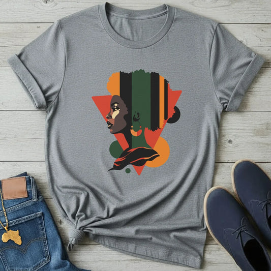 Abstract Triangle Portrait T-Shirt