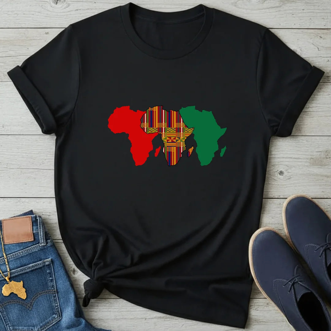 Triple Map Kente T-Shirt
