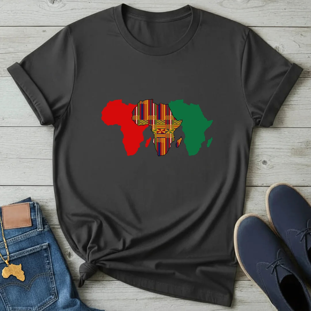 Triple Map Kente T-Shirt