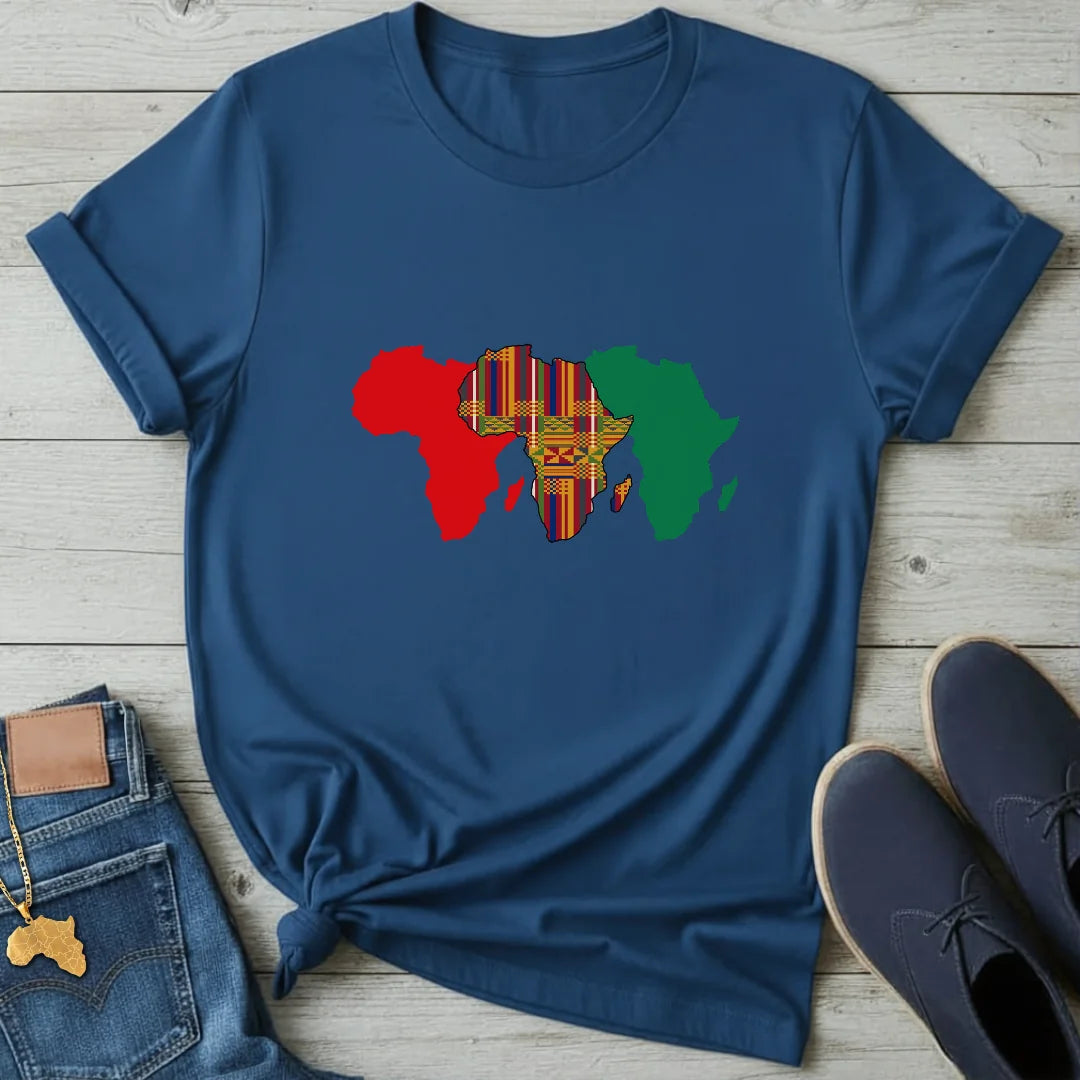 Triple Map Kente T-Shirt