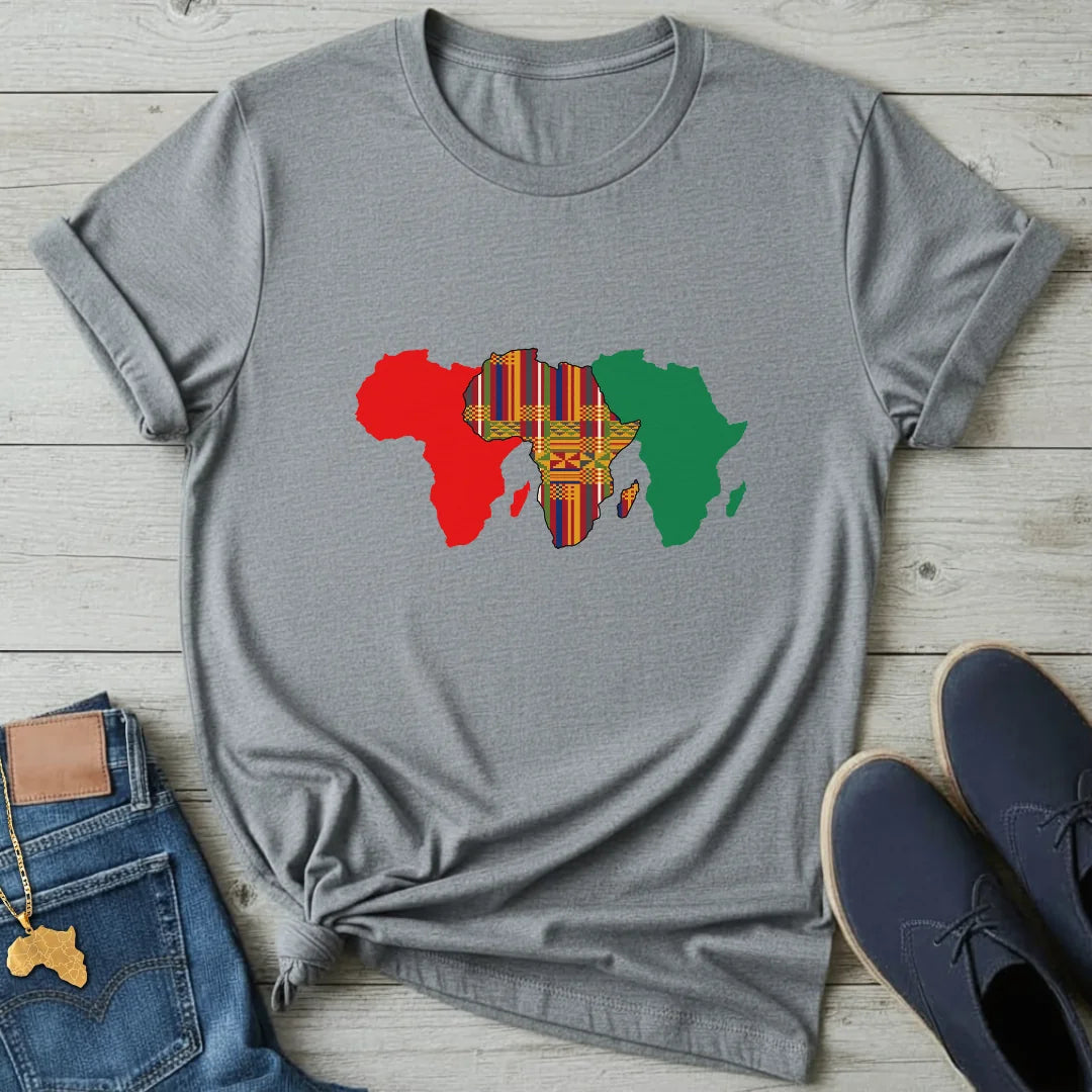 Triple Map Kente T-Shirt
