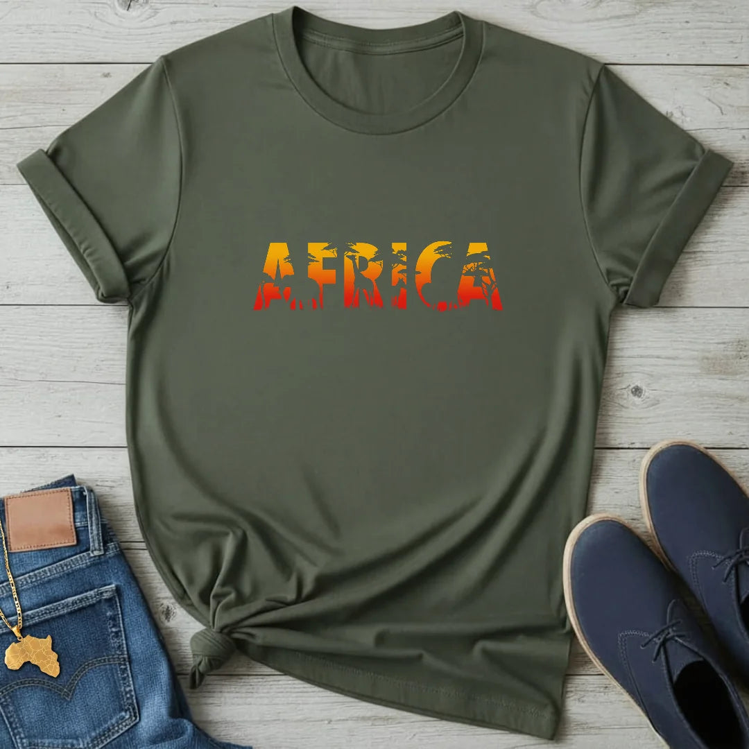 Africa Wildlife Silhouette T-Shirt