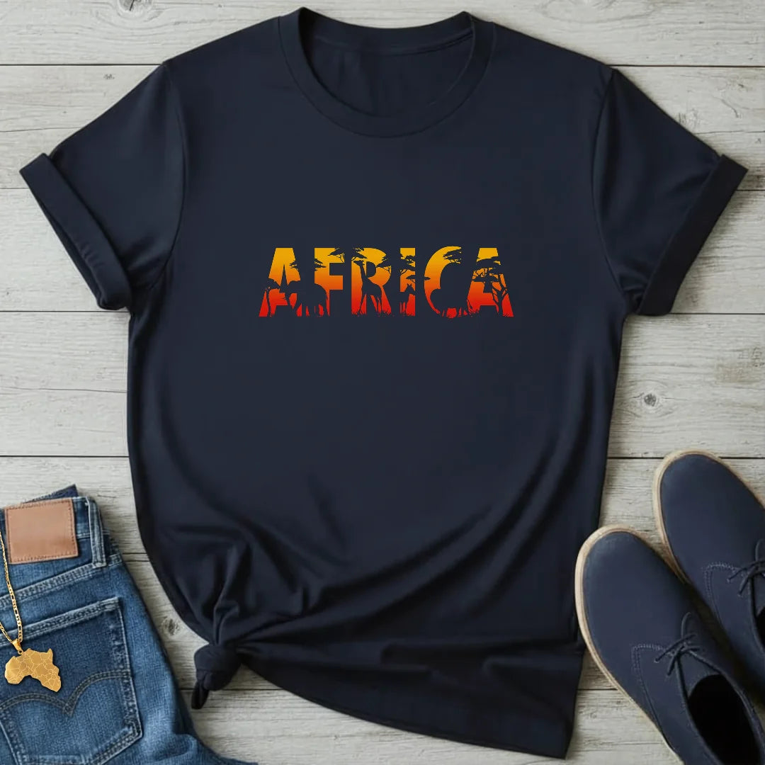 Africa Wildlife Silhouette T-Shirt