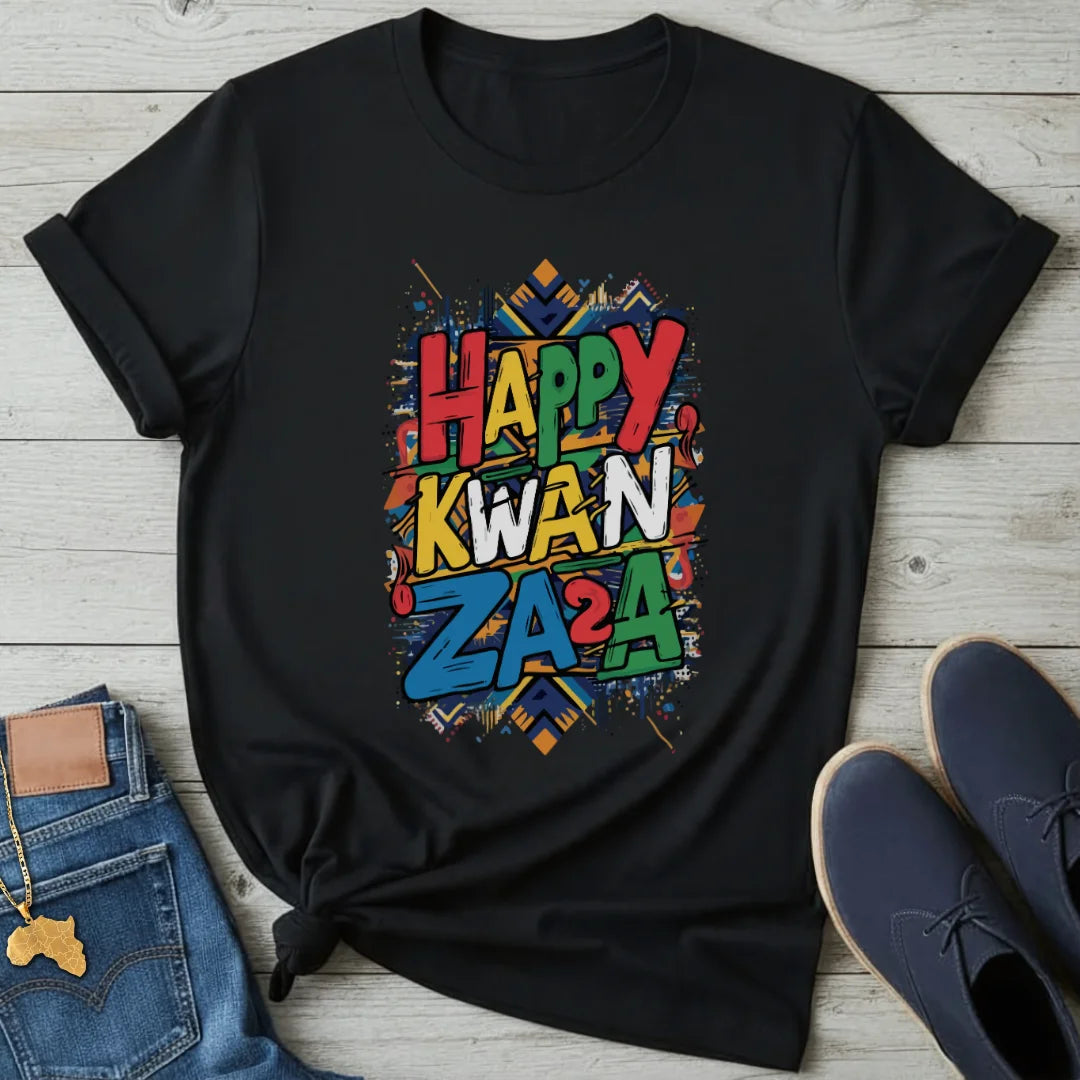 Happy Kwanzaa Graffiti T-Shirt