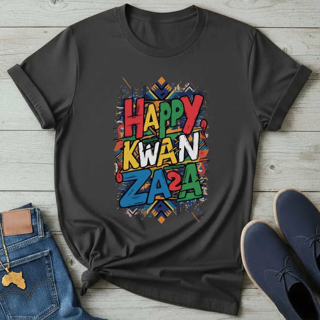 Happy Kwanzaa Graffiti T-Shirt