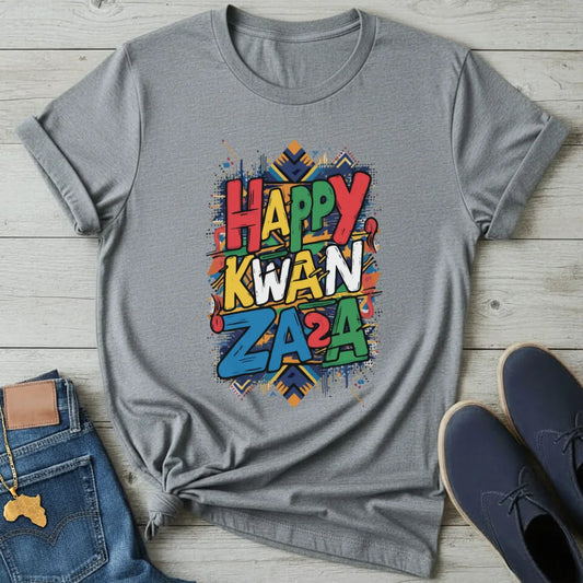 Happy Kwanzaa Graffiti T-Shirt