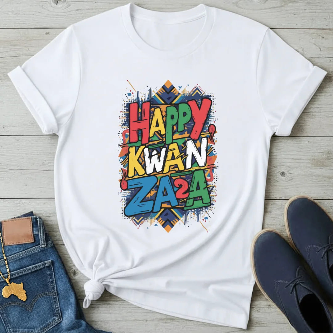 Happy Kwanzaa Graffiti T-Shirt