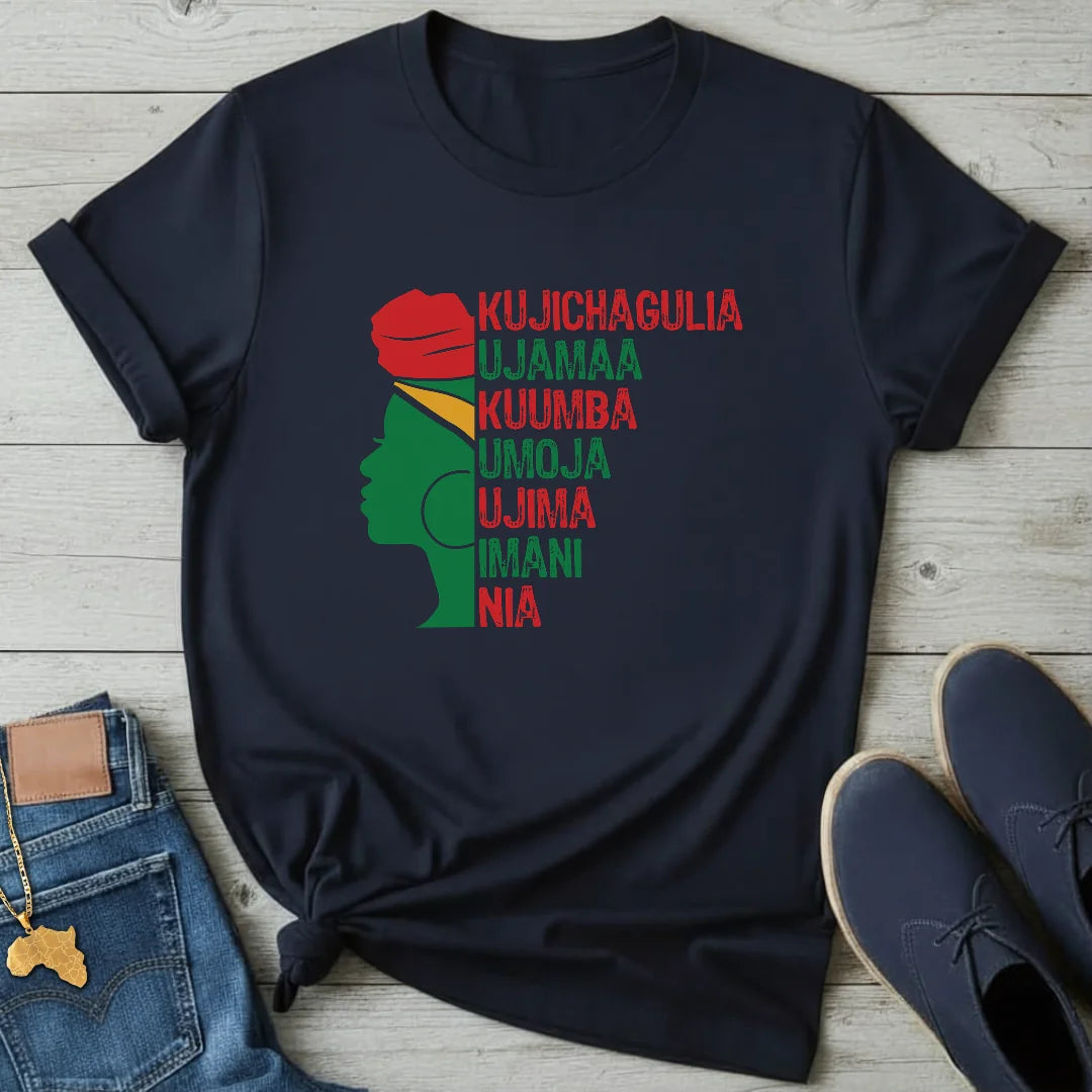 Kwanzaa Principles Profile T-Shirt