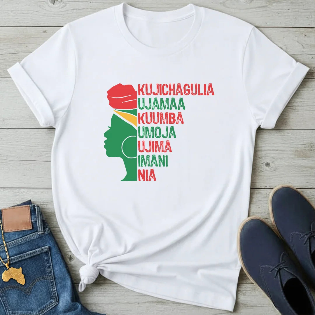 Kwanzaa Principles Profile T-Shirt