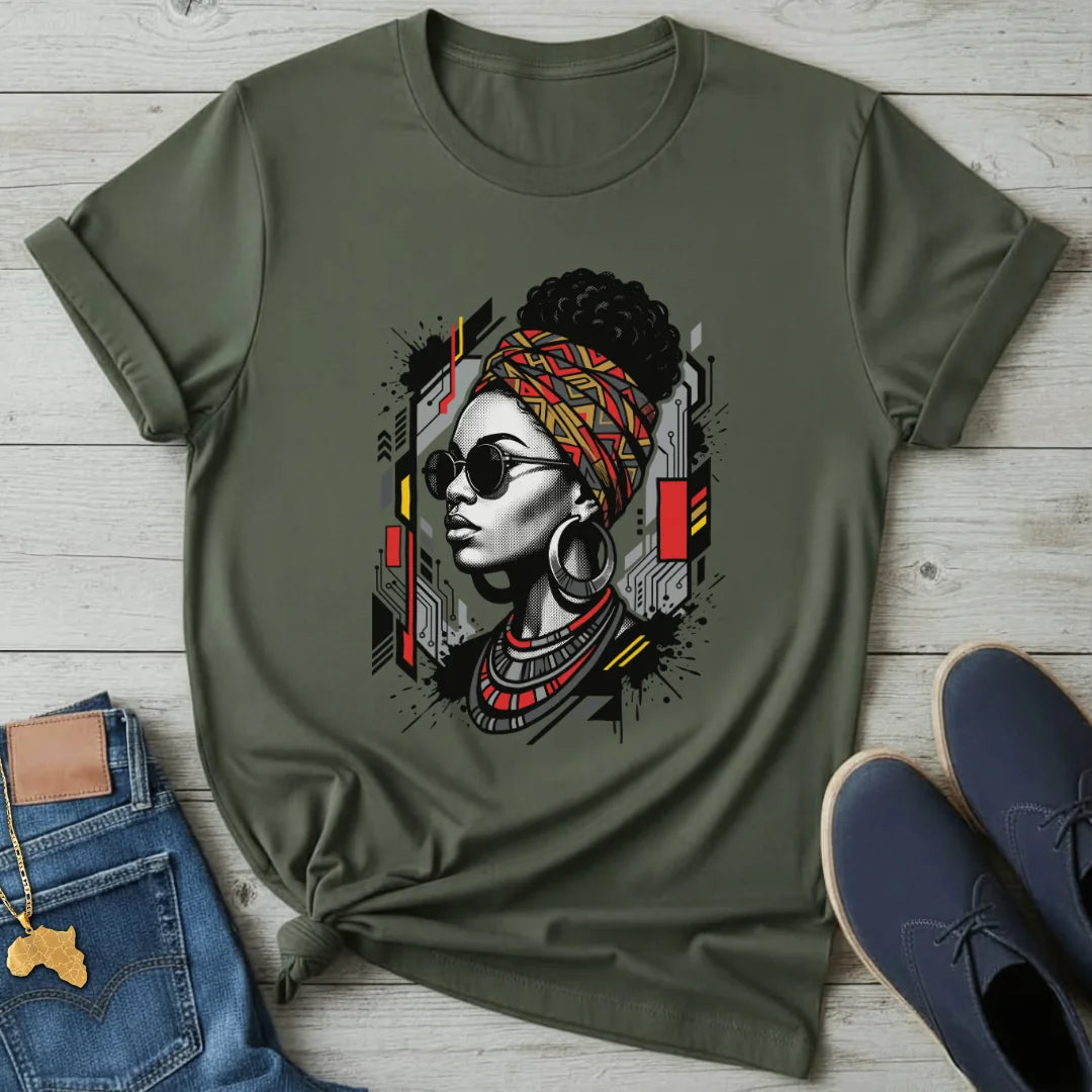 Afrofuture Portrait T-Shirt
