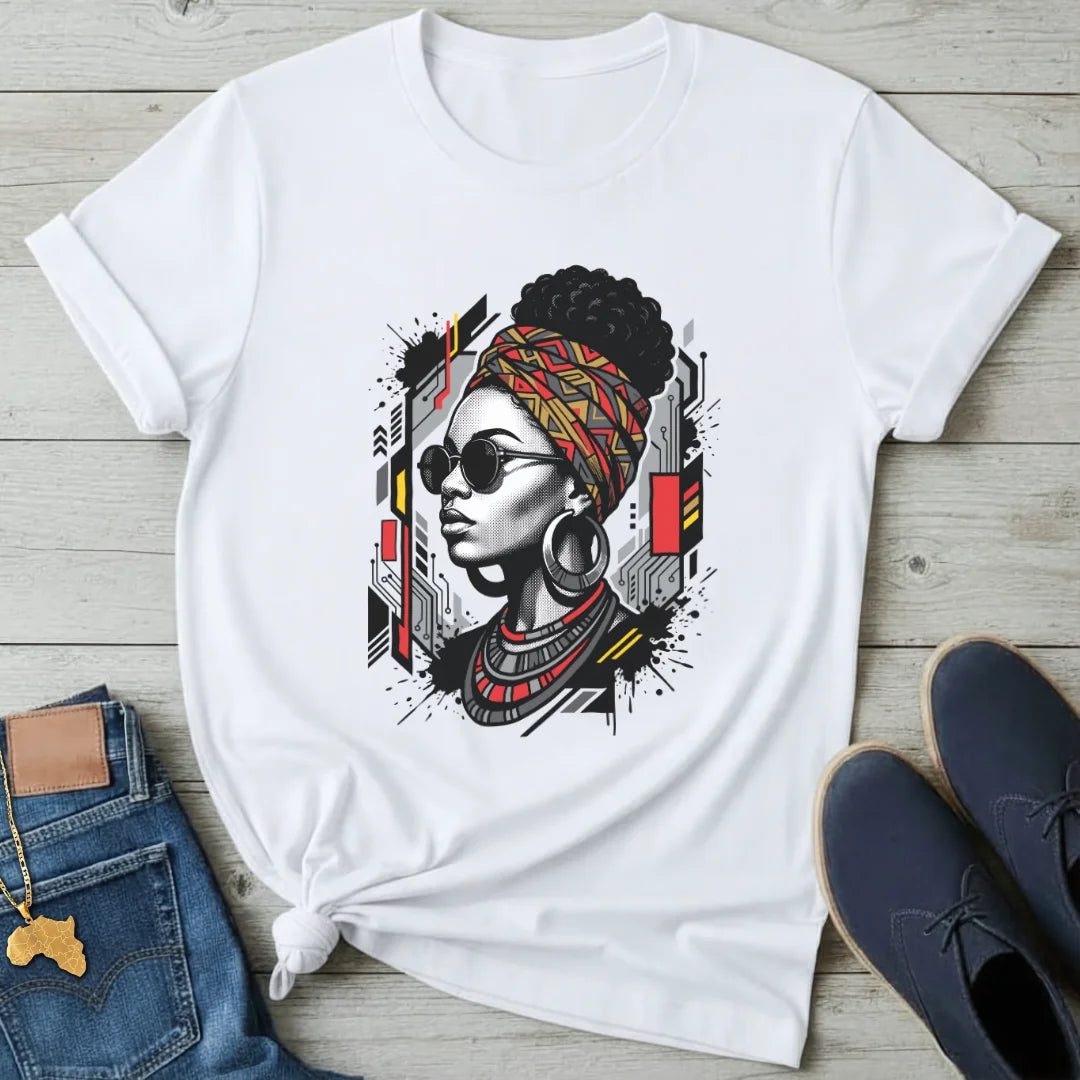 Afrofuture Portrait T-Shirt