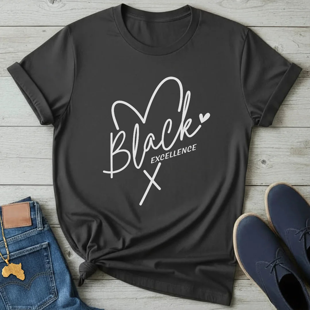 Black Excellence Heart T-Shirt