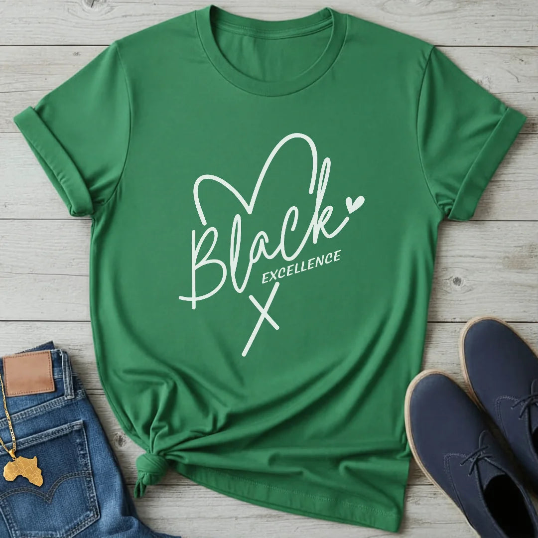 Black Excellence Heart T-Shirt