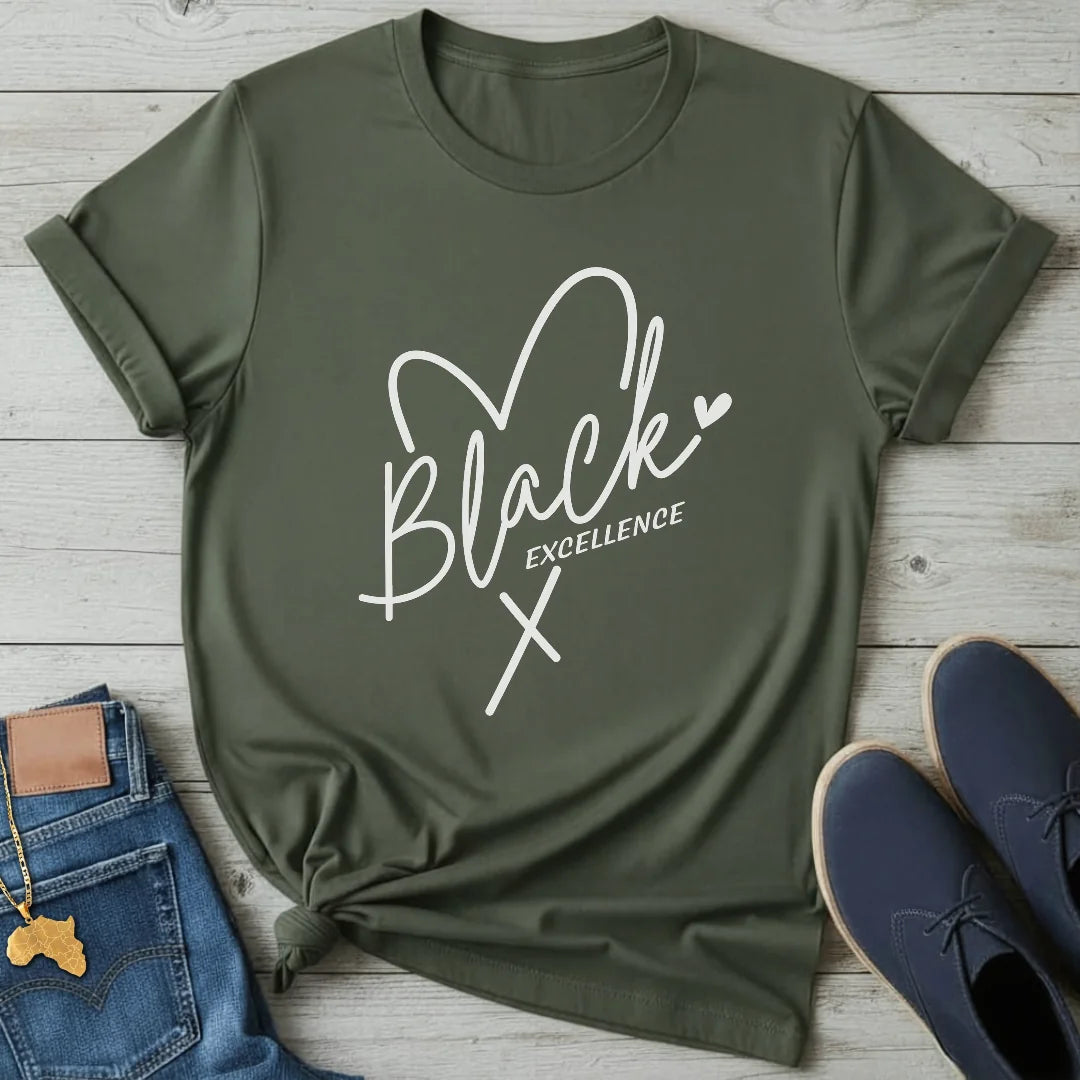 Black Excellence Heart T-Shirt