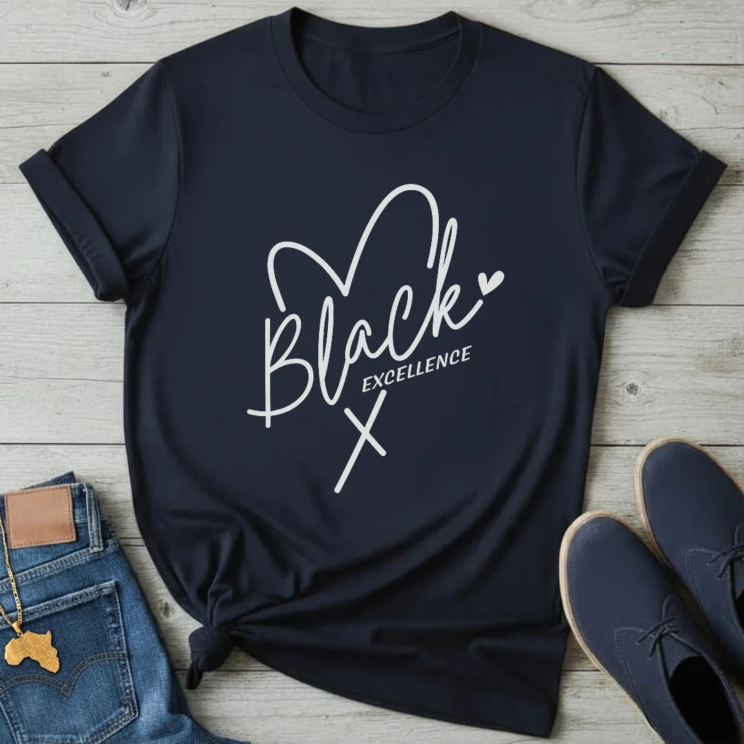 Black Excellence Heart T-Shirt