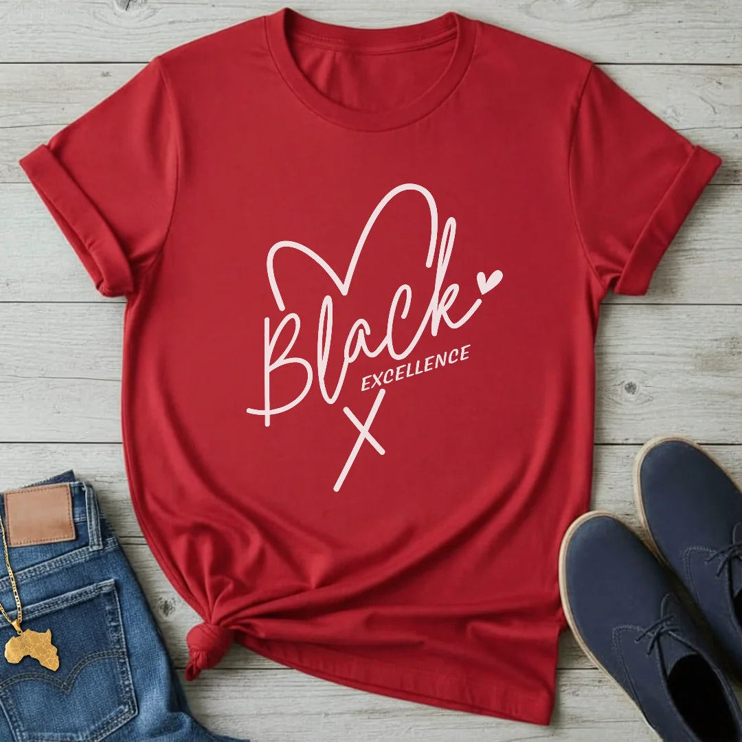 Black Excellence Heart T-Shirt