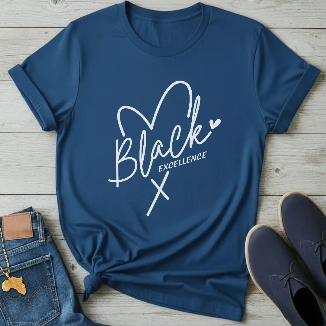 Black Excellence Heart T-Shirt