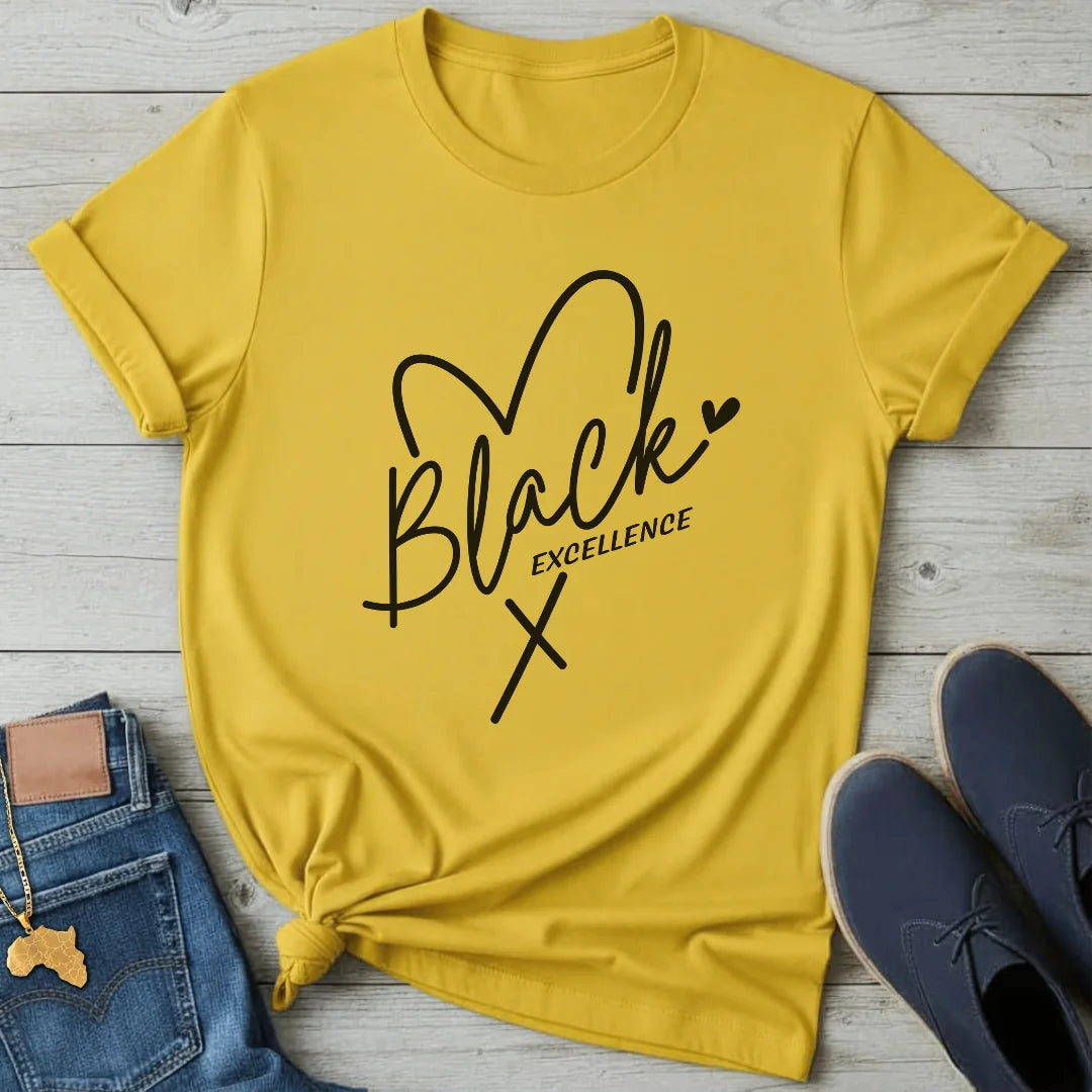 Black Excellence Heart T-Shirt