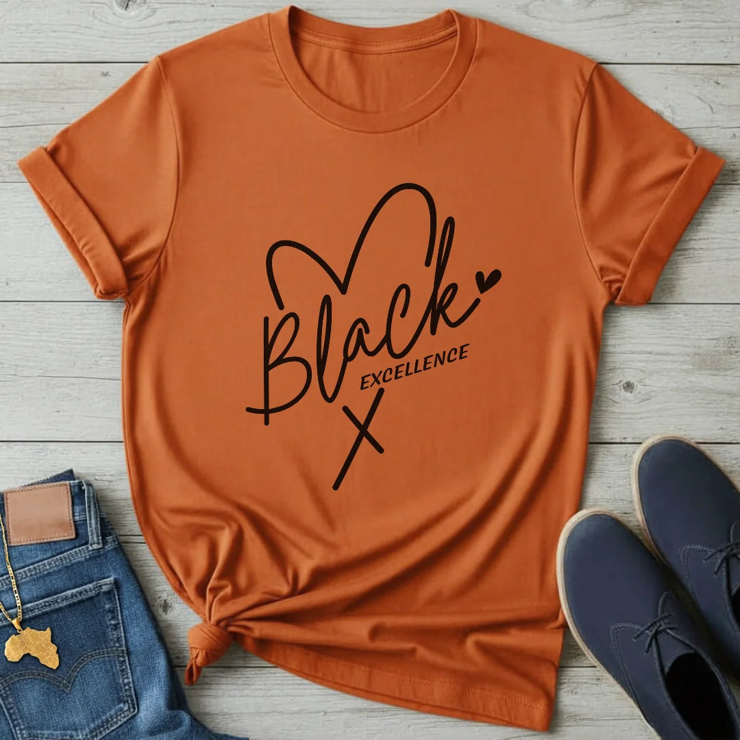 Black Excellence Heart T-Shirt
