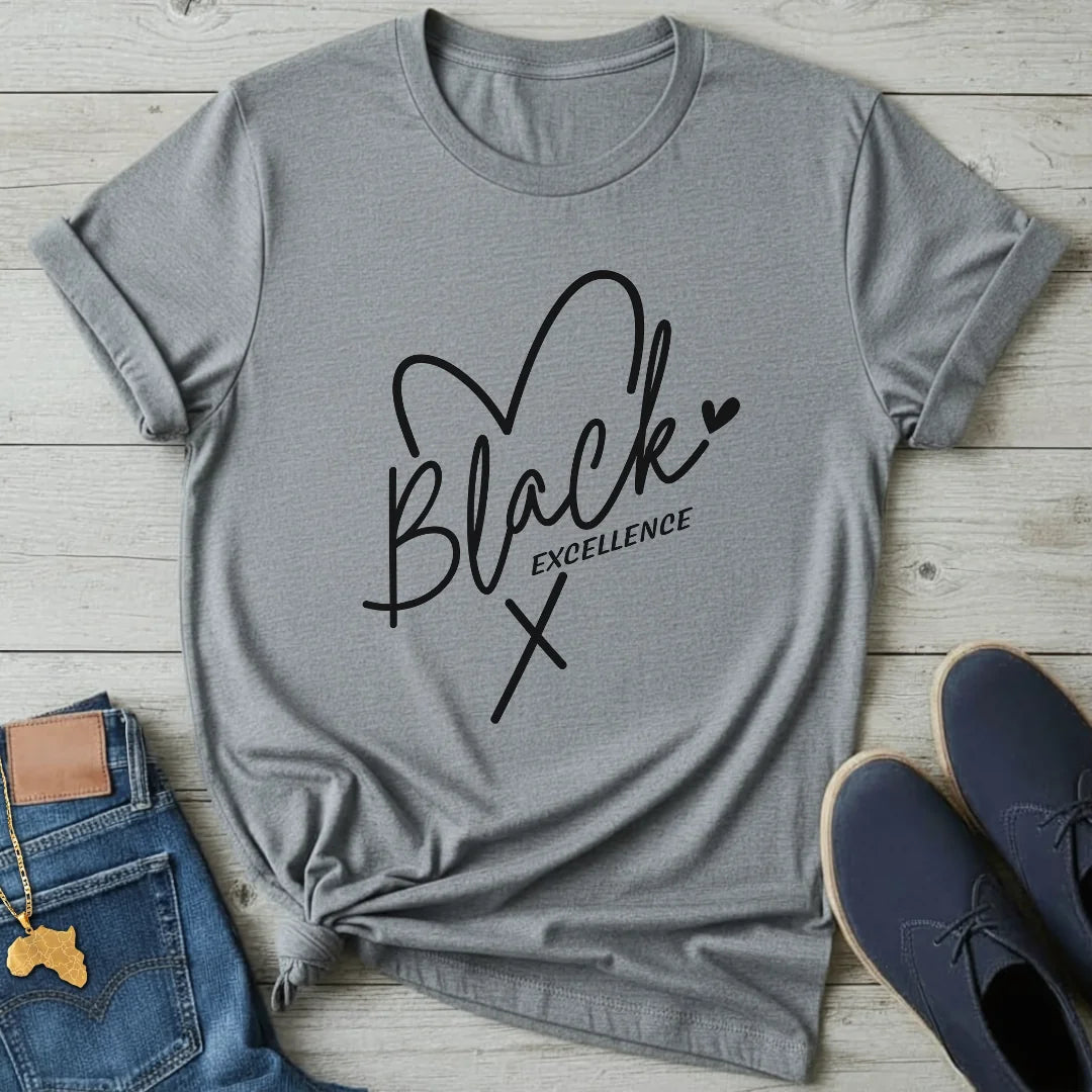 Black Excellence Heart T-Shirt